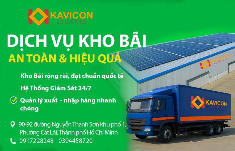 📦 DỊCH VỤ KHO BÃI TẠI KAVINCON LOGISTICS – GIẢI PHÁP LƯU TRỮ AN TOÀN &amp; HIỆU QUẢ